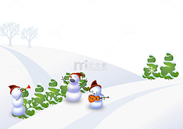 雪地里的雪人