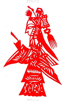 中国风皮影戏剪纸免抠图
