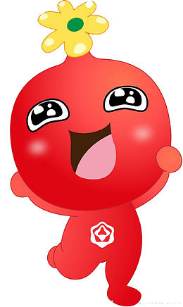 红色的卡通人