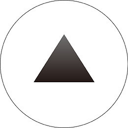 三角形圆圈向上箭头图标矢量素材