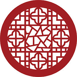 圆形的古典古风窗棂