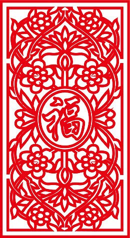 花纹古典古风窗棂