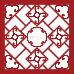 纹理古典古风窗棂