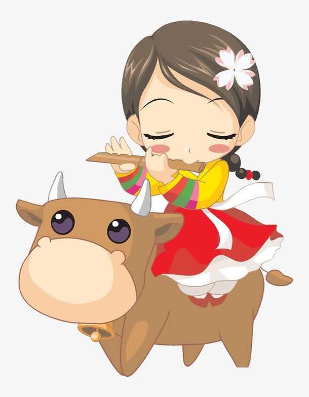 关键词 : 女孩,吹笛子,卡通女孩,牛[声明] 觅元素所有素材为用户免费