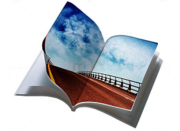 被风吹起的书页