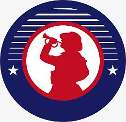 吹冲锋号的军人