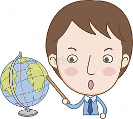 讲课的地理老师免抠图