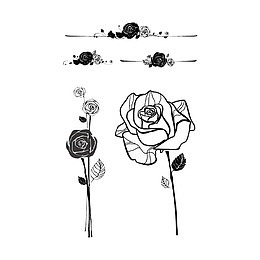白玫瑰插花