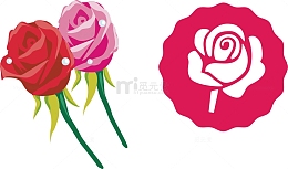 复古玫瑰花