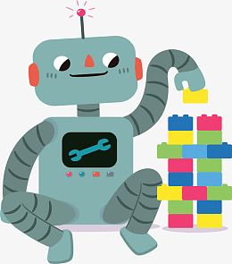 玩乐高积木的机器人