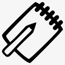 手绘记账本图标