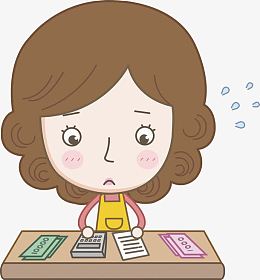 png卡通算账的女人免抠图pngpng解锁财务会计图标pngpng会计表格png