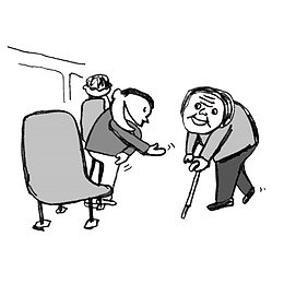 公交车的让座事迹