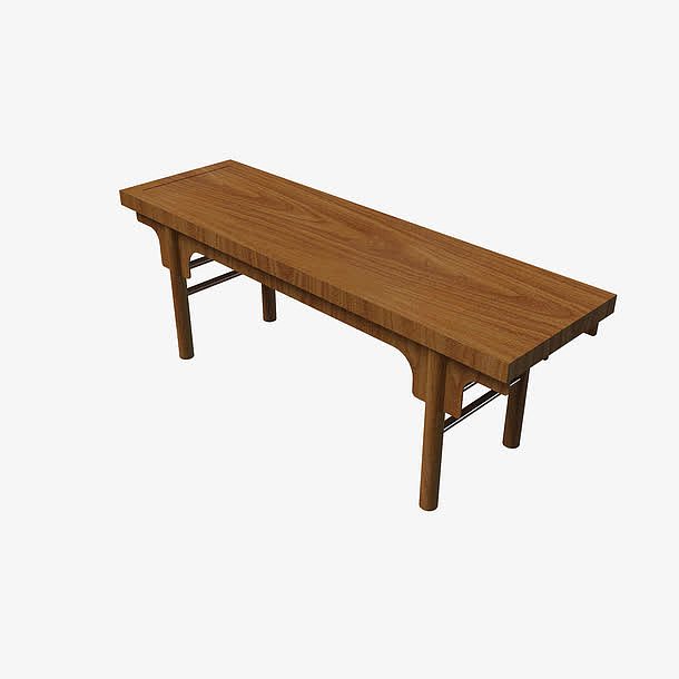 棕色简单古典中式书桌