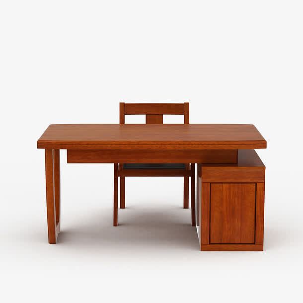 棕色古典复古中式书桌