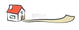 卡通房子