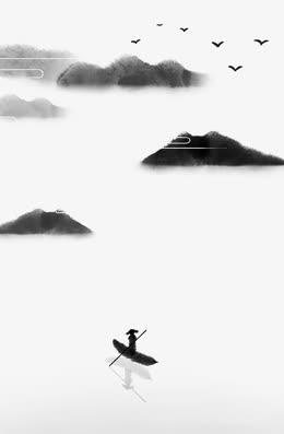 绿色简约水墨设计