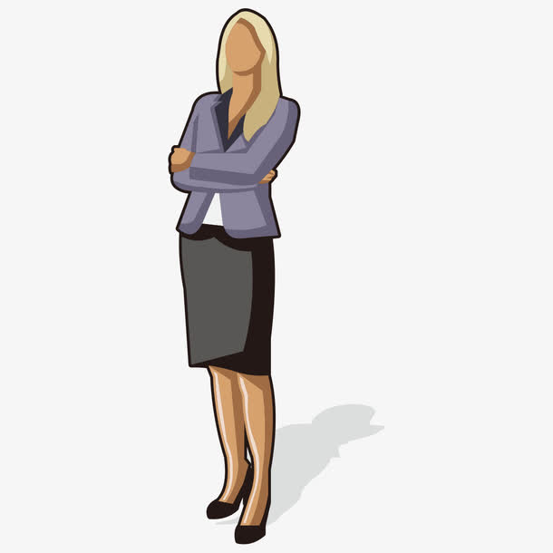 卡通商务人物女人