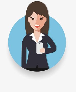 卡通女性办公人物png卡通职业女性矢量素材,png卡通职场女性矢量图png