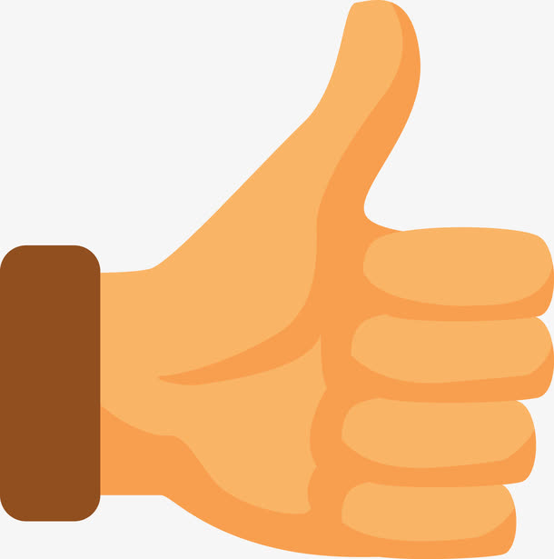 竖着的大拇指矢量图