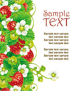 草莓可爱背景图