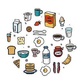 创意手绘食物手账