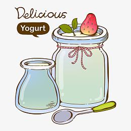 酸奶矢量图