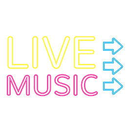 music霓虹灯矢量图