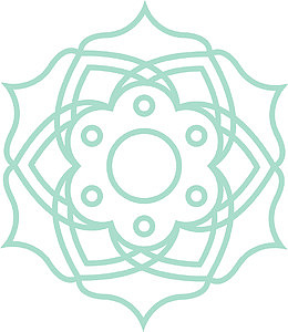 蓝色矢量简易花纹