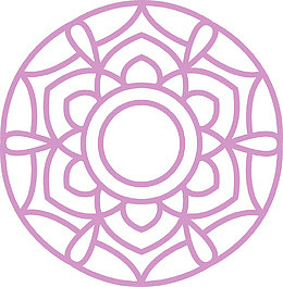 矢量曼陀罗对称花纹素材