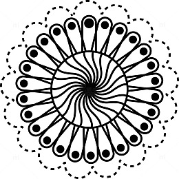 曼陀罗矢量图