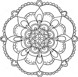 曼陀罗花手绘图