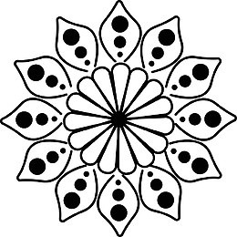 曼陀罗花纹图案