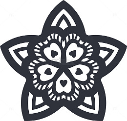 花朵图案矢量图