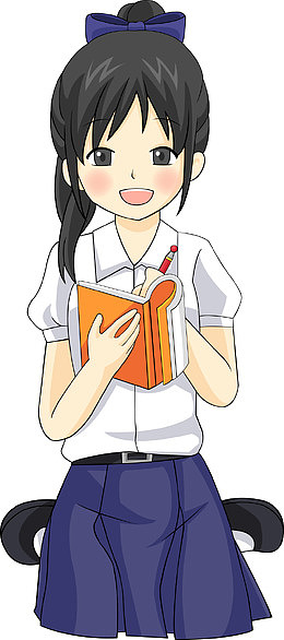 中学生班徽手绘卡通素材