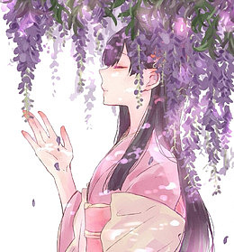 紫藤花少女