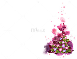 紫藤花手绘