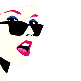 侧脸女神海报设计