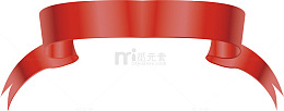 标题手绘彩色缎带