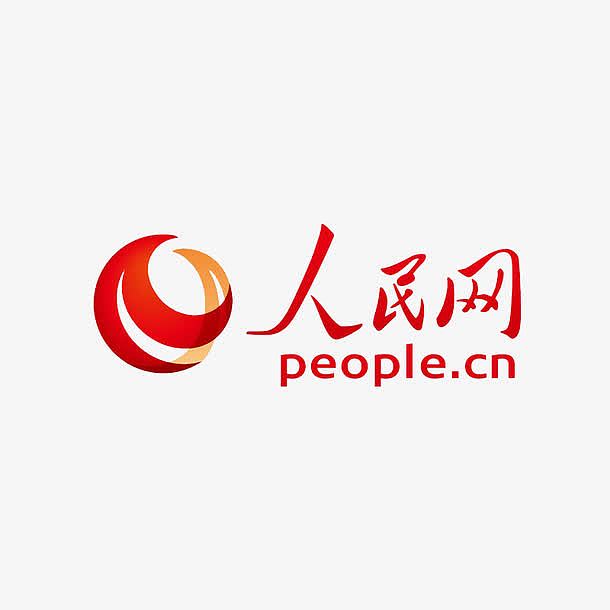 红色人民网logo标志