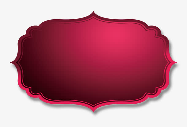 红色清新框架边框纹理