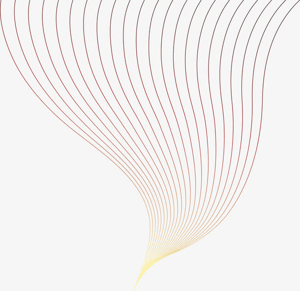 红色简约曲线免抠素材免费下载_觅元素51yuansu.com