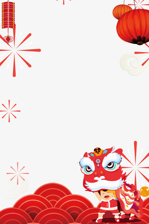 春节喜庆背景psd分层图免抠素材免费下载_觅元素51yuansu.com