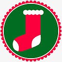 创意小图标圣诞节礼物袜子