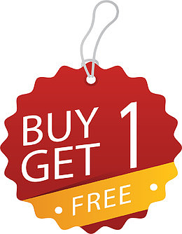 红色锯齿促销挂饰