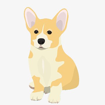 卡通柯基犬png手绘柯基狗png可爱呆萌的柯基犬免抠png短腿吐舌头柯基
