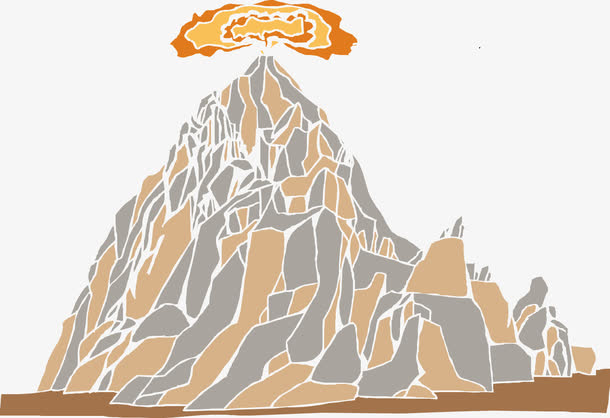 关键词 : 矢量,装饰插画,火山,爆发,火焰,手绘插画山[声明] 觅元素