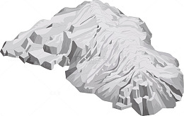矢量山脉插图