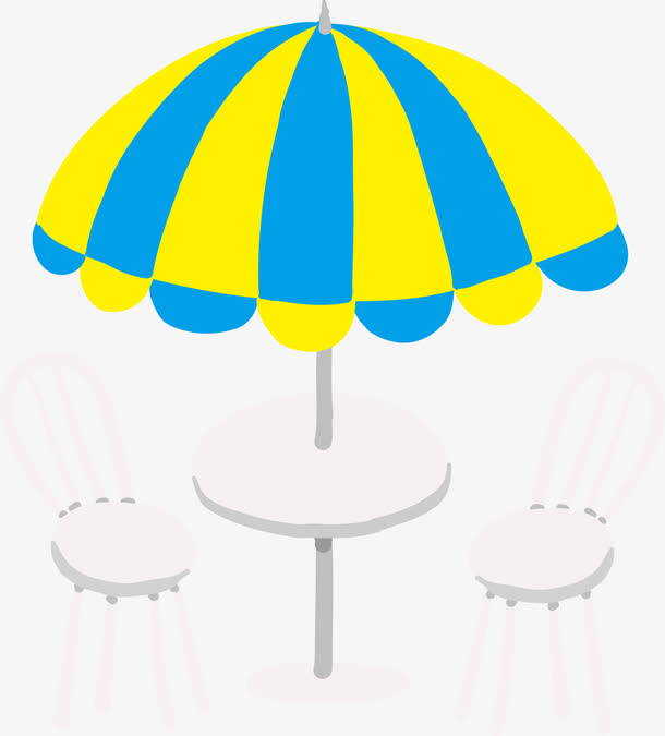 卡通太阳伞素材免费下载