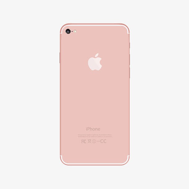 粉色苹果手机背面